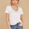 Clothing Z Supply Tees | The Desert Ridley Triblend Tee White