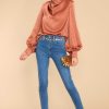 Clothing Aura Blouses & Shirts | It'S My Moment Top Terracotta