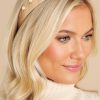 Accessories Red Dress Hair Accessories | Shining And Chic Pearl Headband Beige