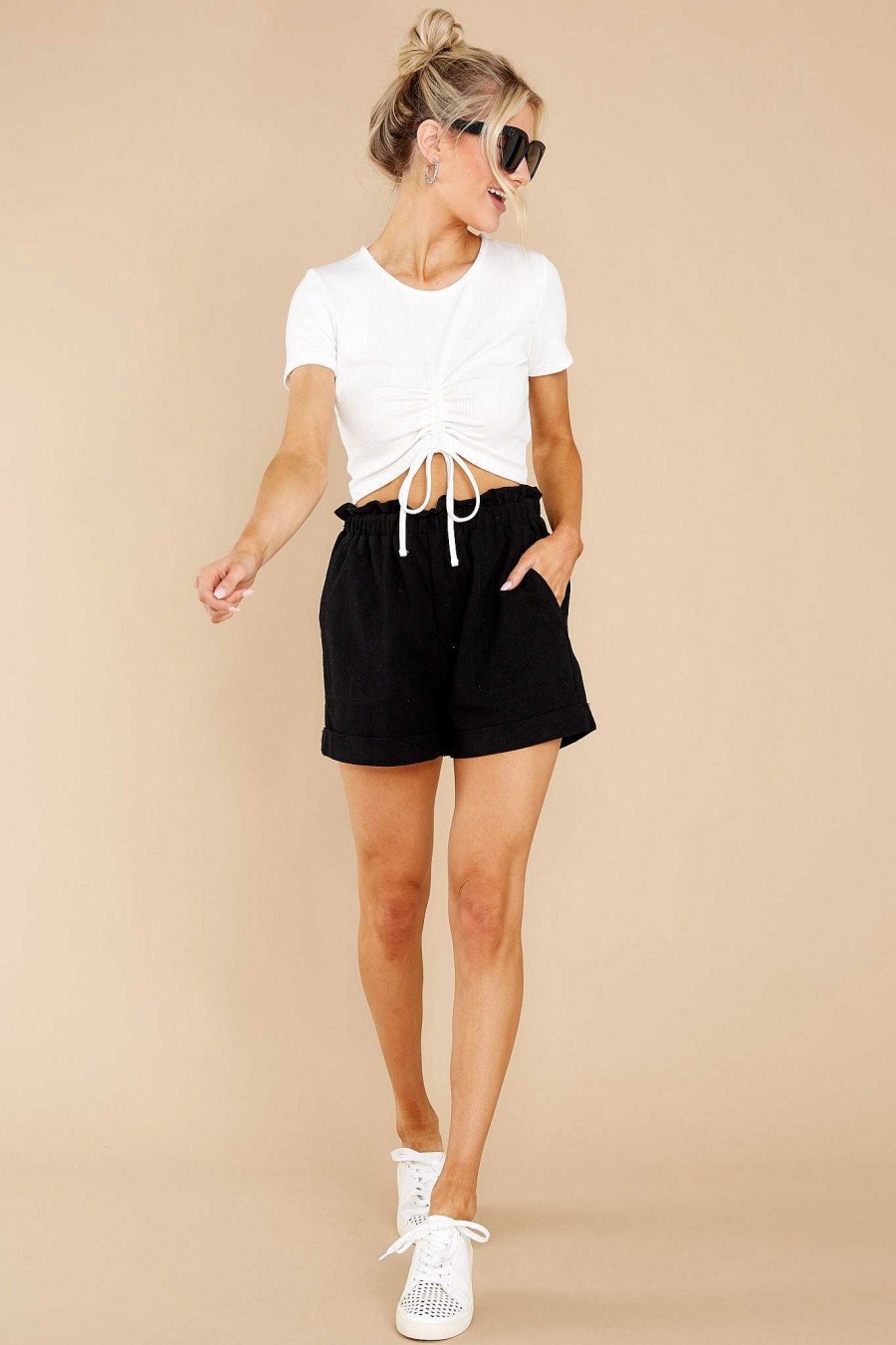 Clothing Red Dress Shorts | A Day At The Park Shorts Black