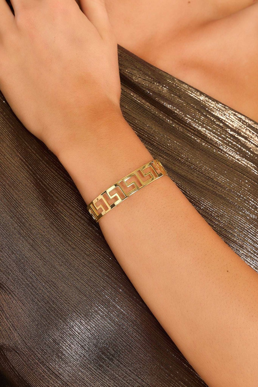 Jewelry Red Dress | Posh Charm Cuff Bracelet Gold
