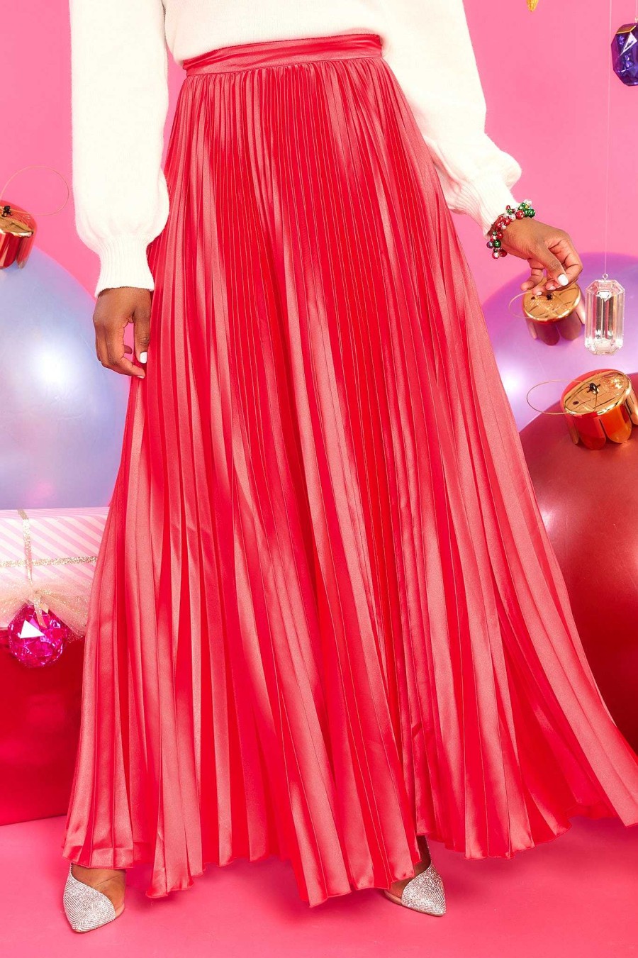 Clothing Red Dress Skirts | Came So Far Maxi Skirt Red
