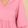 Clothing Aura Midi Dresses | Cozy And Carefree Elegance Midi Dress Rose