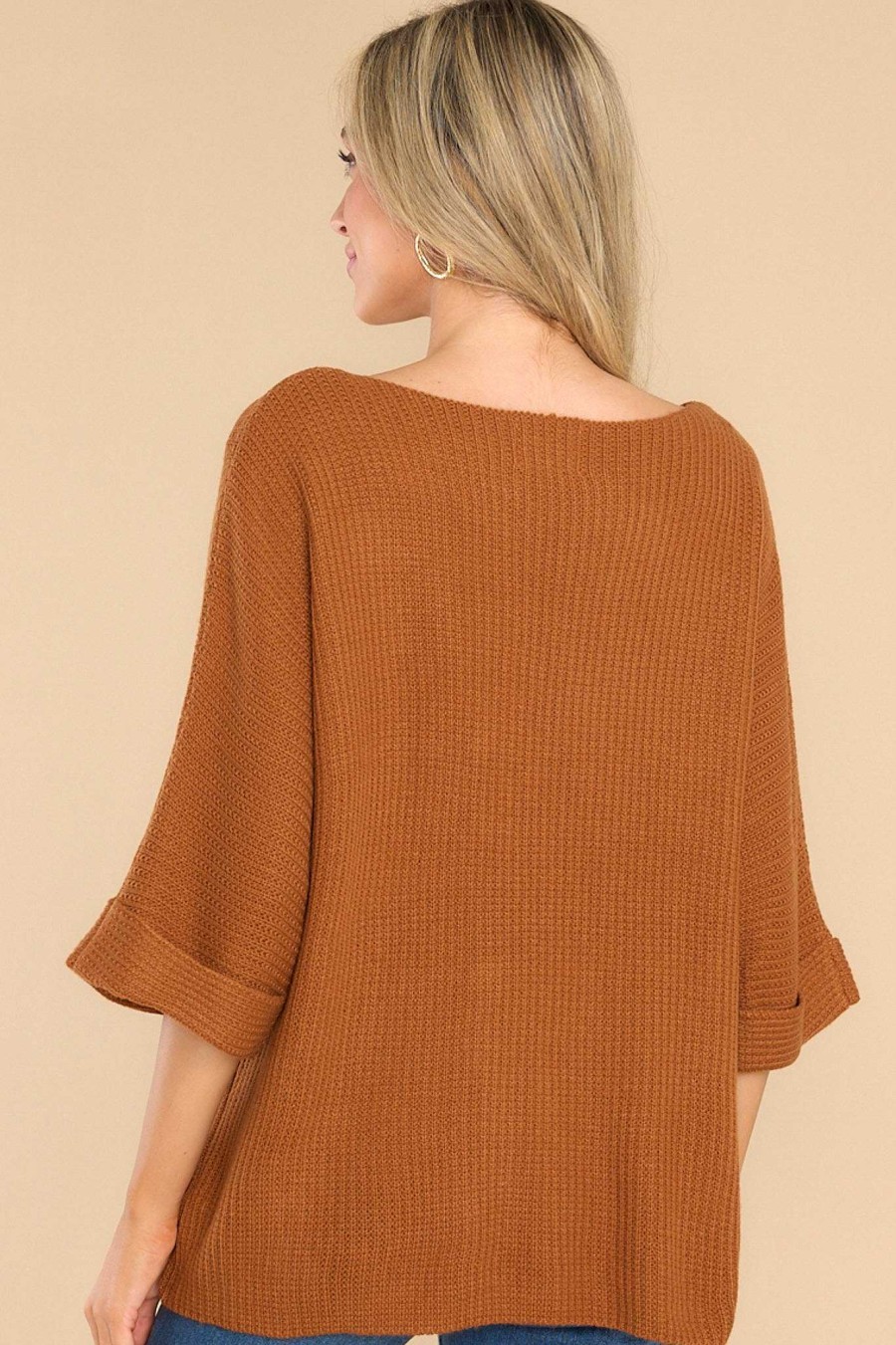 Clothing Red Dress Casual Tops | Totally Trendy Top Caramel