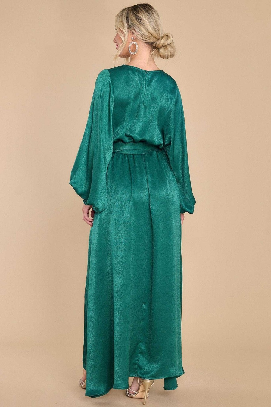Clothing Aura Maxi Dresses | Like A Princess Maxi Dress Emerald