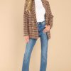Clothing Aura Jackets | Never Felt Better Multi Tweed Coat Brown