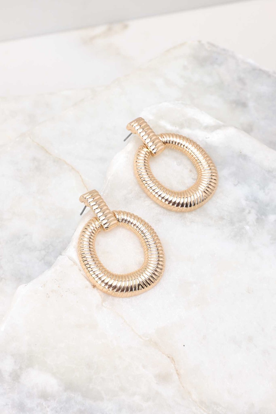 Jewelry Red Dress | Lost In Your Smile Earrings Gold