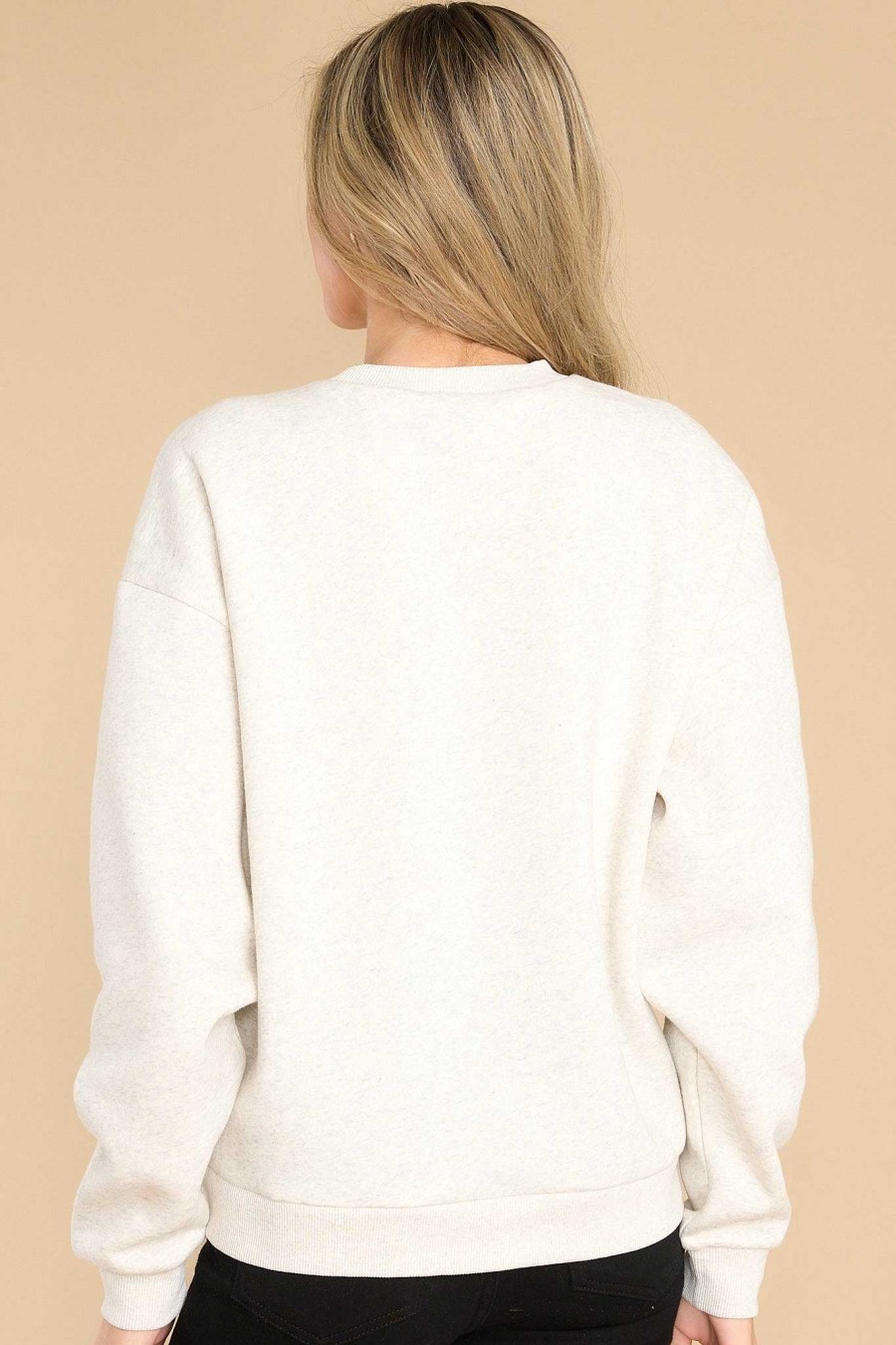 Clothing Red Dress Casual Tops | In Every City New York Sweatshirt Oatmeal