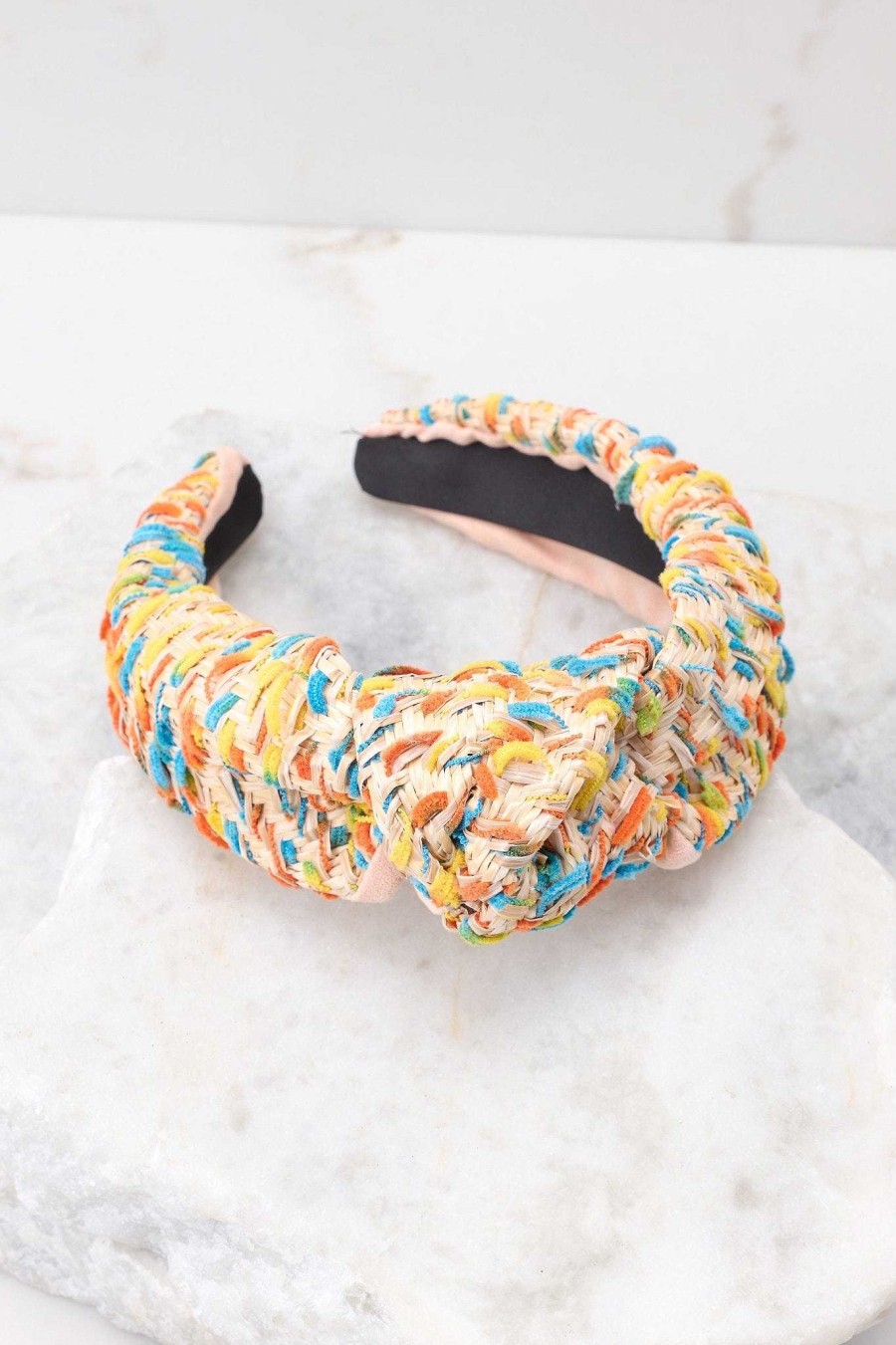 Accessories Red Dress Hair Accessories | Spread Joy Around Multi Headband Beige