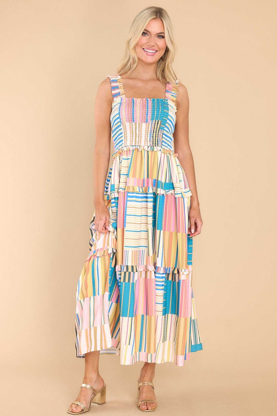 Clothing Red Dress Maxi Dresses | Come Hither Ivory Print Maxi Dress Multi