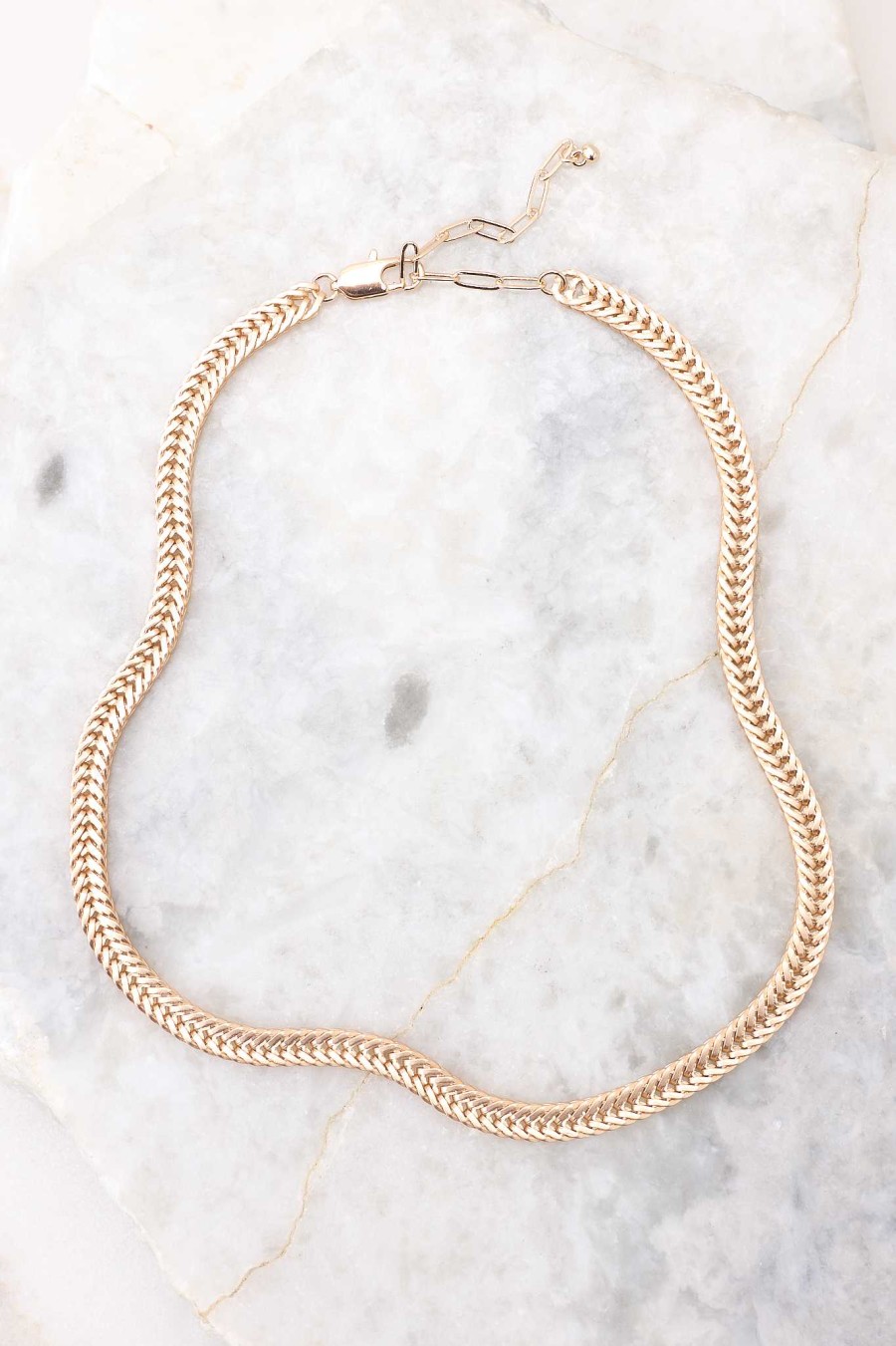 Jewelry Red Dress | Back In Style Necklace Gold
