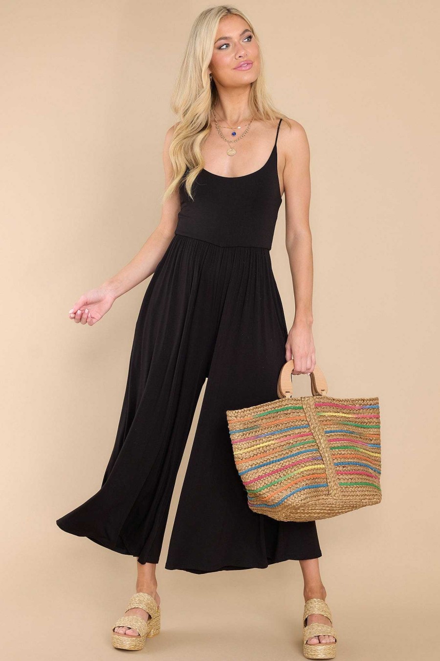 Clothing Red Dress Jumpsuits | Enticing Endeavors Jumpsuit Black
