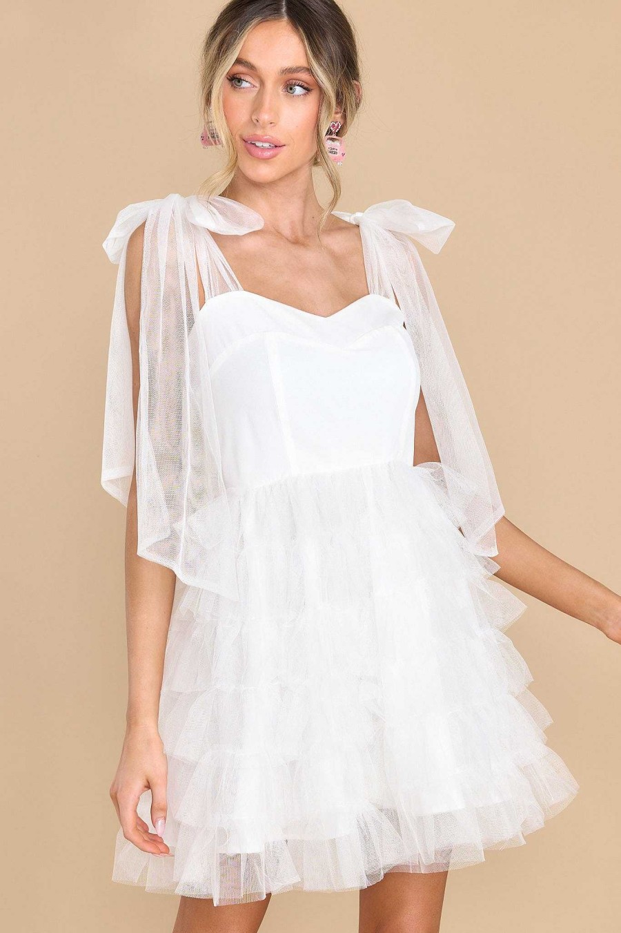 Clothing Aura Mini Dresses | Chic Little Thing Dress White