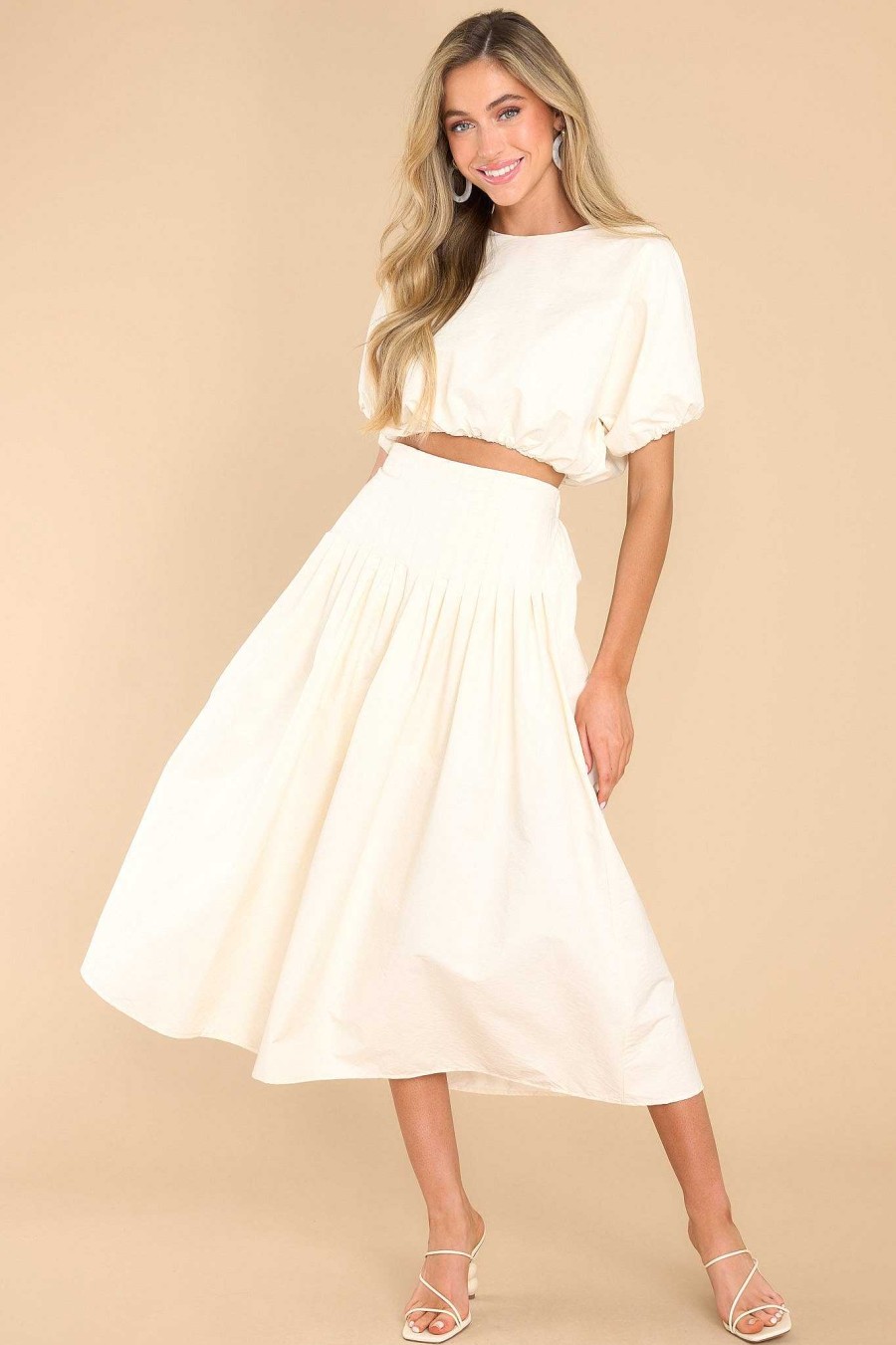 Clothing Red Dress Two Piece Sets | Freedom Calls Two Piece Set Ivory