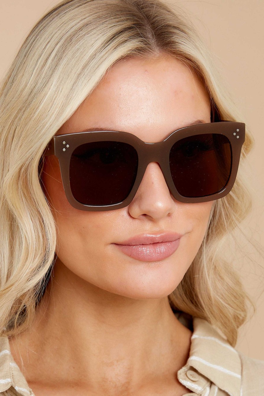 Accessories Red Dress Sunglasses | Bright Side Sunglasses Brown