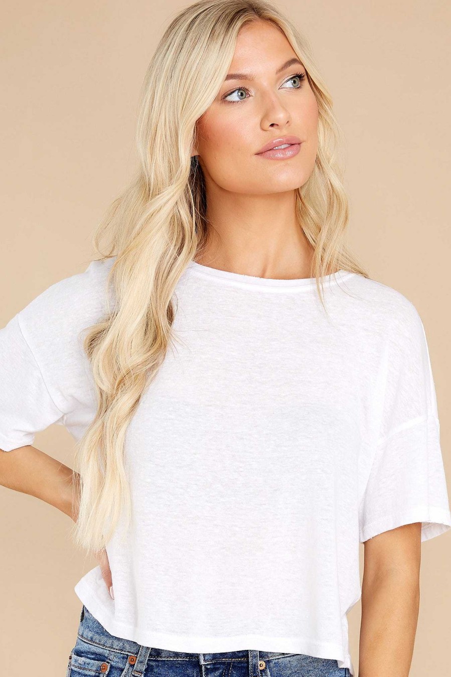Clothing Z Supply Tees | Nattie Triblend Tee White