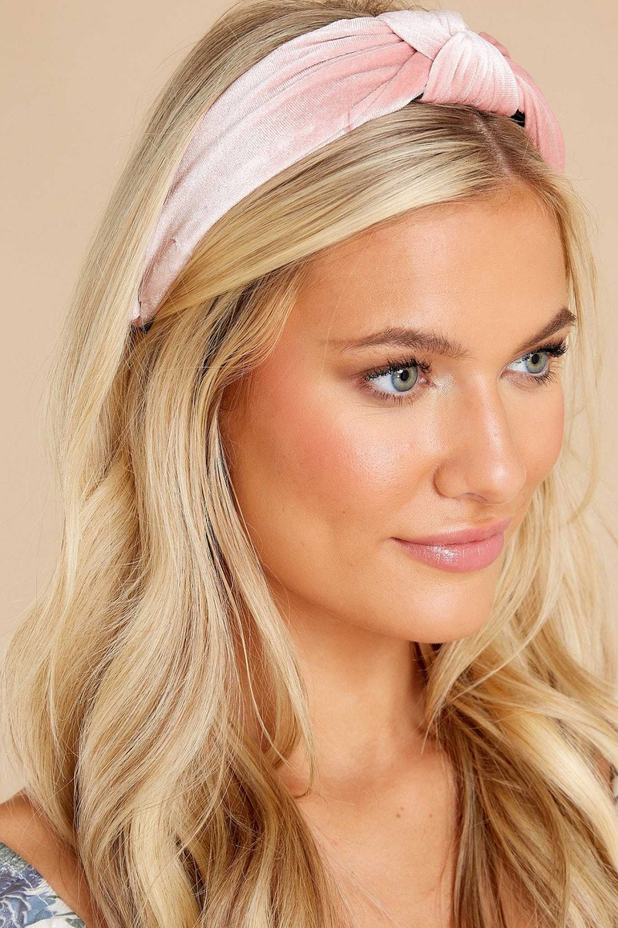 Accessories Red Dress Hair Accessories | Just A Little Light Headband Pink