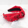 Accessories Red Dress Hair Accessories | Life Lessons Bejeweled Headband Red