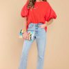 Clothing Red Dress Casual Tops | Forever True Top Red