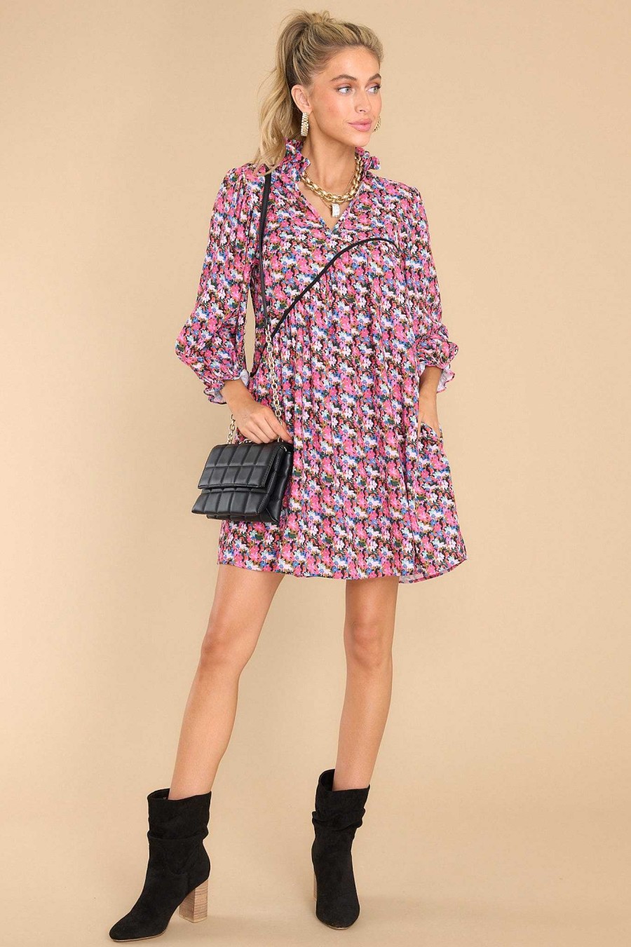 Clothing Crosby by Mollie Burch Mini Dresses | Story Art In Bloom Floral Dress Print