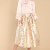 Clothing Aura Skirts | Forever Grateful Skirt Gold
