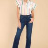 Clothing Aura Casual Tops | Sailing Away Spiced Multi Stripe Top Coral
