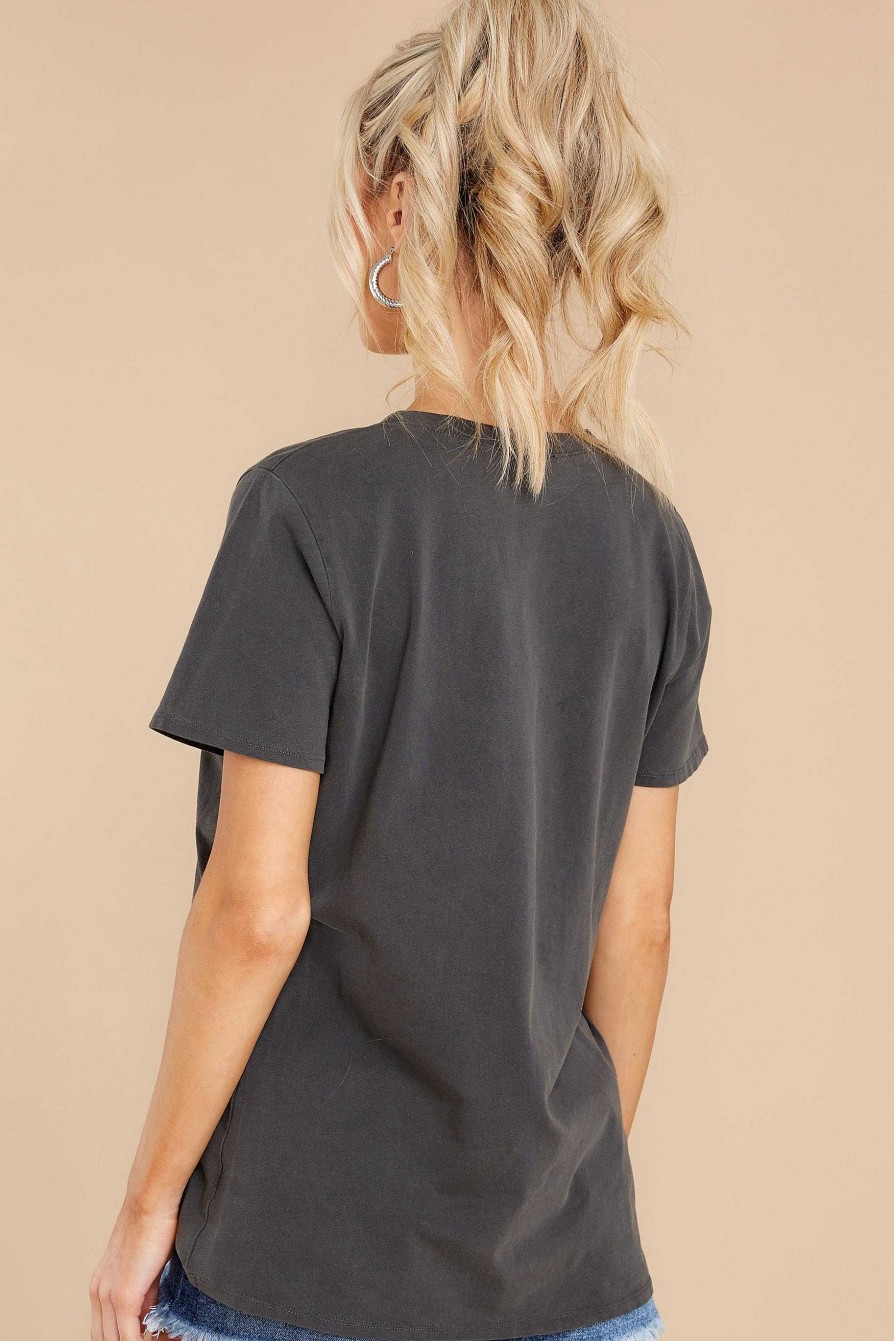 Clothing Red Dress Graphic Tees | Fiercest Competitor Charcoal Graphic Tee Grey