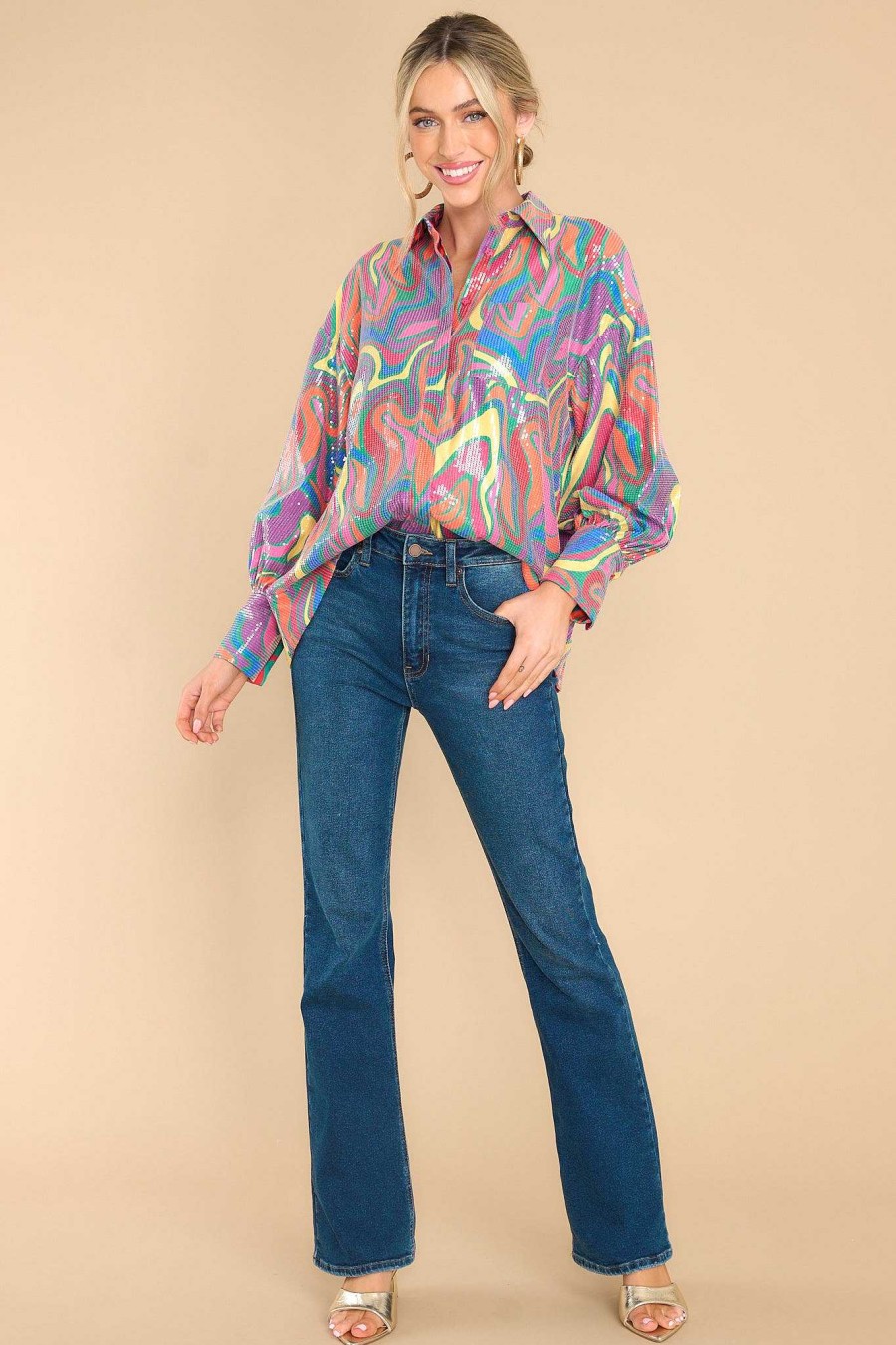 Clothing Alden Adair Blouses & Shirts | Grace Wonderland Top Hot Pink