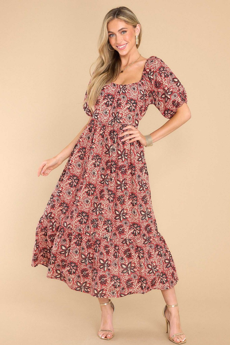 Clothing Victoria Dunn Maxi Dresses | Eden Maxi Dress Antique Brass