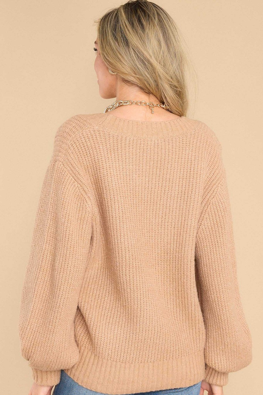 Clothing Red Dress Casual Tops | All Grown Up Sweater Tan