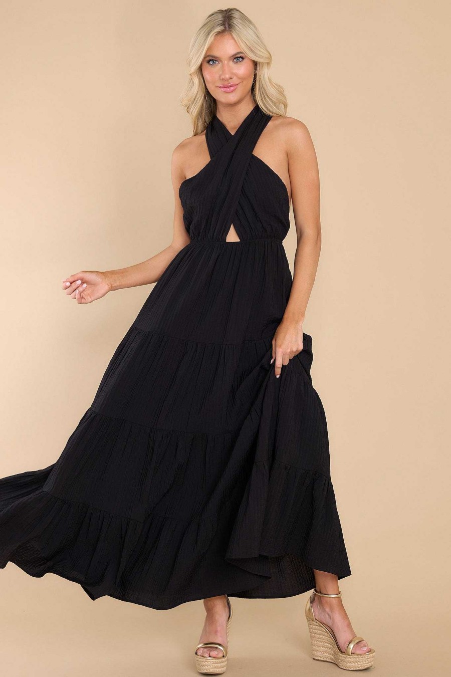 Clothing Red Dress Casual Dresses | Hung Up On You Maxi Dress Black
