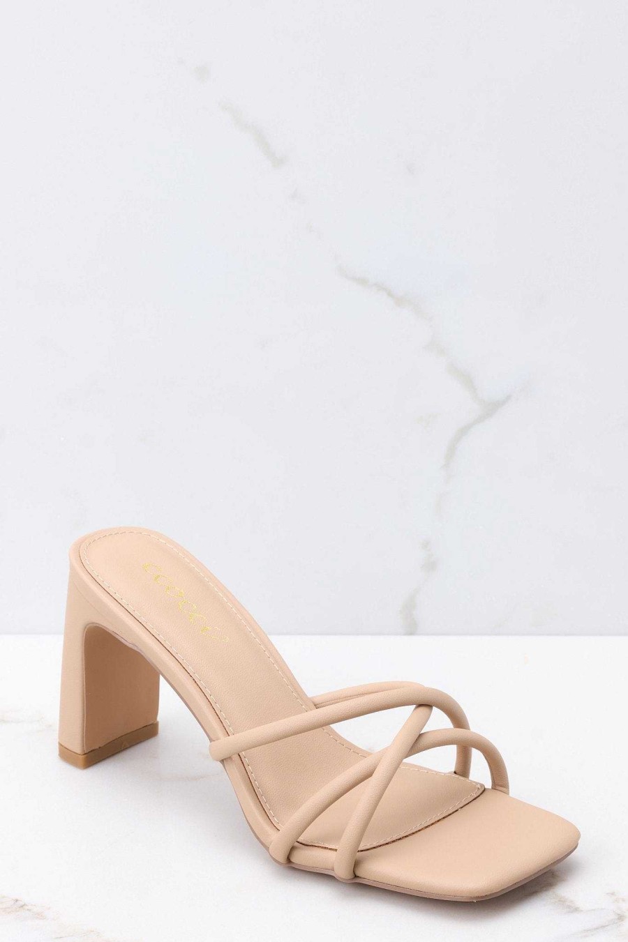 Shoes Red Dress High Heel Sandals | Stride On By Sandals Taupe