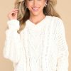 Clothing Red Dress Casual Tops | Snuggly Sensation Sweater Ivory