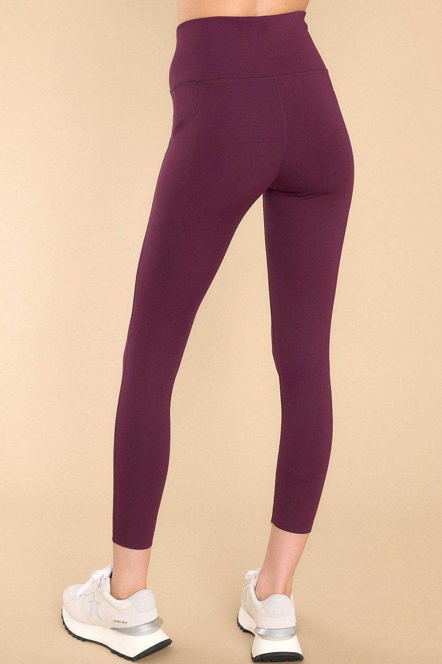 Clothing Red Dress Loungewear Bottoms | Try To Catch Up Leggings Plum