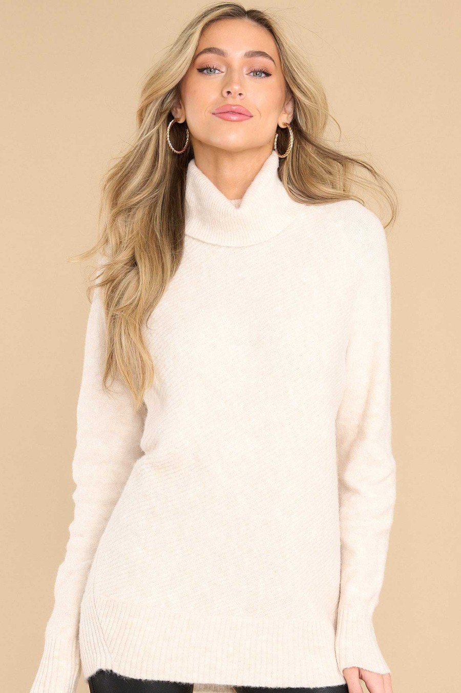 Clothing Red Dress Casual Tops | So Unbothered Sweater Oatmeal