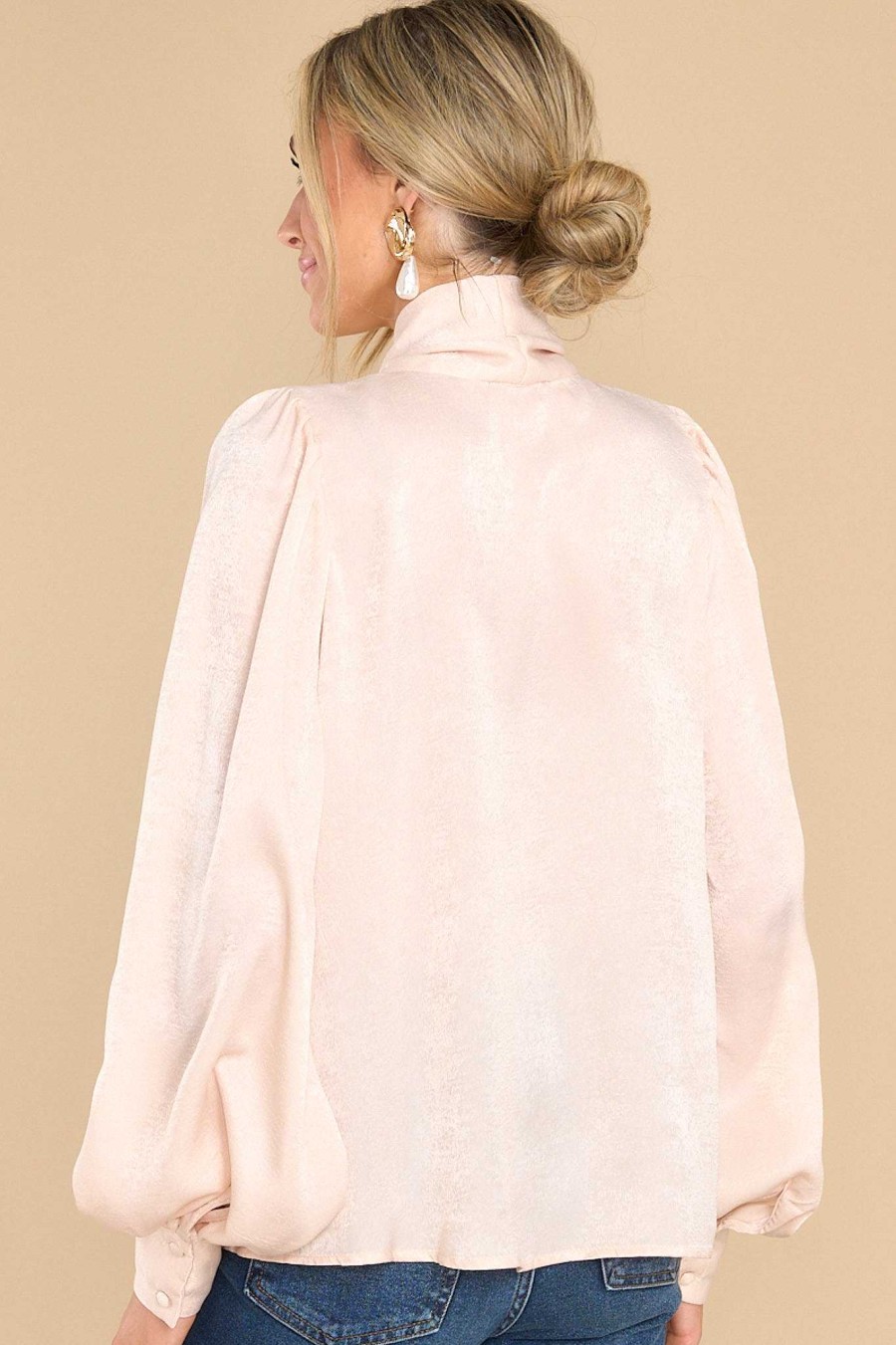 Clothing Aura Blouses & Shirts | I'M In Charge Top Blush