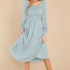 Clothing Aura Mini Dresses | Precious Keepsake Floral Print Midi Dress Mint