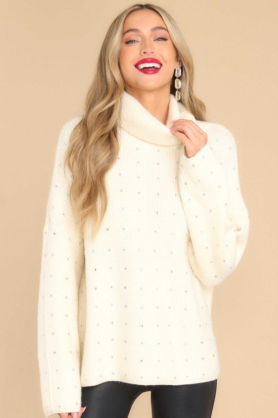 Clothing Red Dress Sweaters | Cold Night Dreams Sweater Ivory