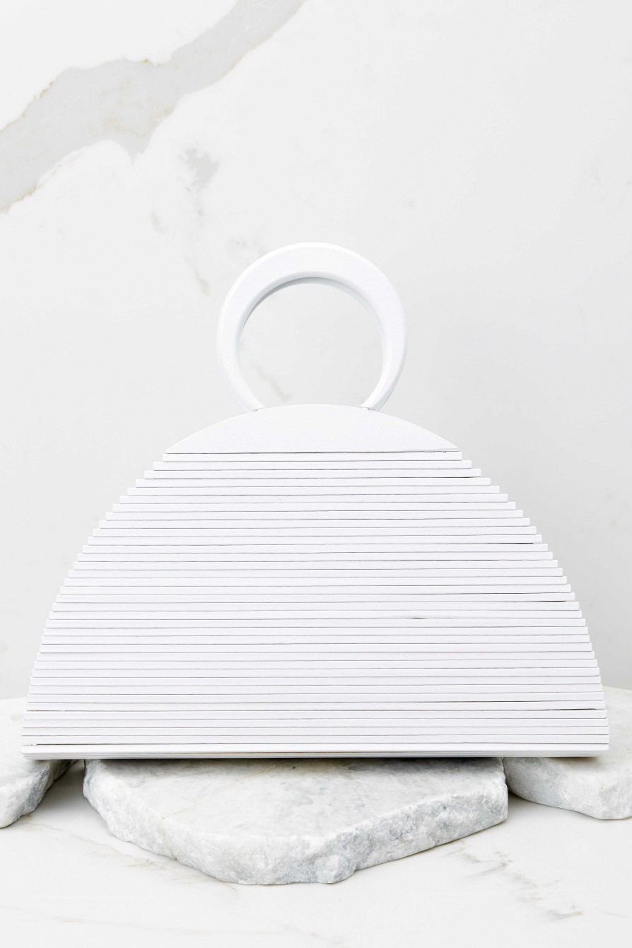 Accessories Red Dress Bamboo & Rattan Bags | My Other Half Bag White