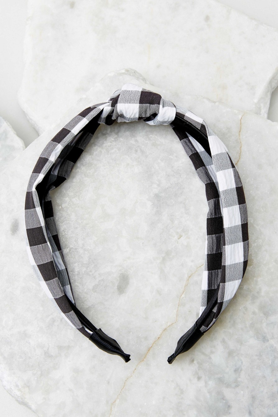 Accessories Red Dress Hair Accessories | Timeless Beauty Headband Black Gingham
