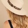 Accessories Red Dress Hats | Wild At Heart Leopard Hat Beige