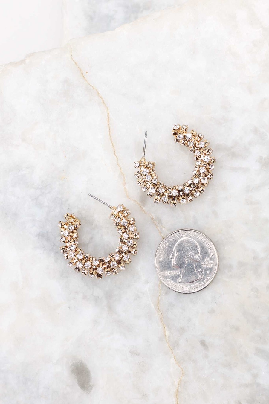 Jewelry Red Dress | Still Thinking Hoop Earrings Gold