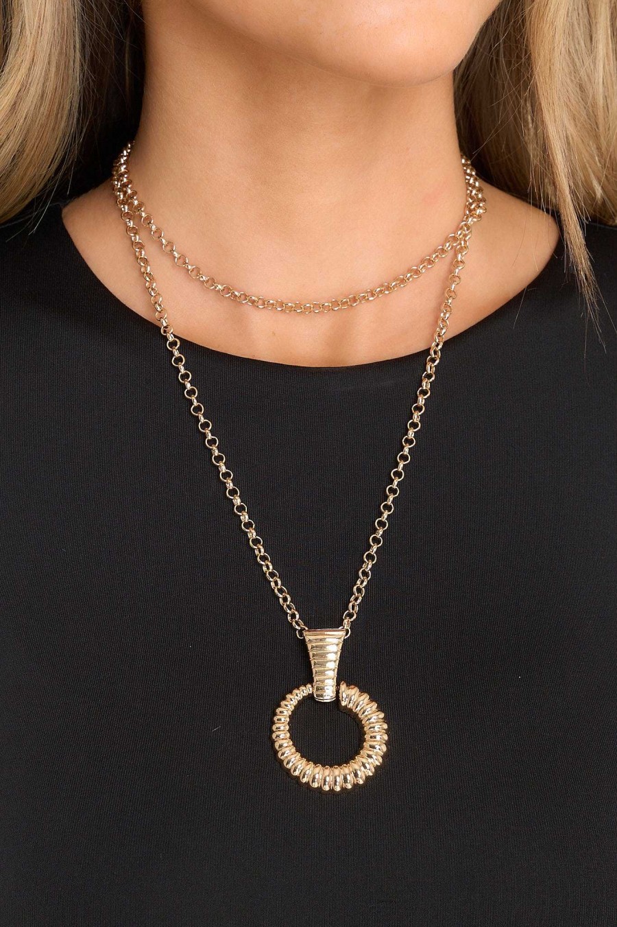 Jewelry Red Dress | Confident Glamour Necklace Gold