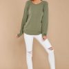 Clothing Jolie Sweaters | Take A Break Sweater Sage Green