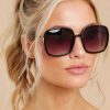 Accessories Red Dress Sunglasses | Don'T Stare Sunglasses Black Fade