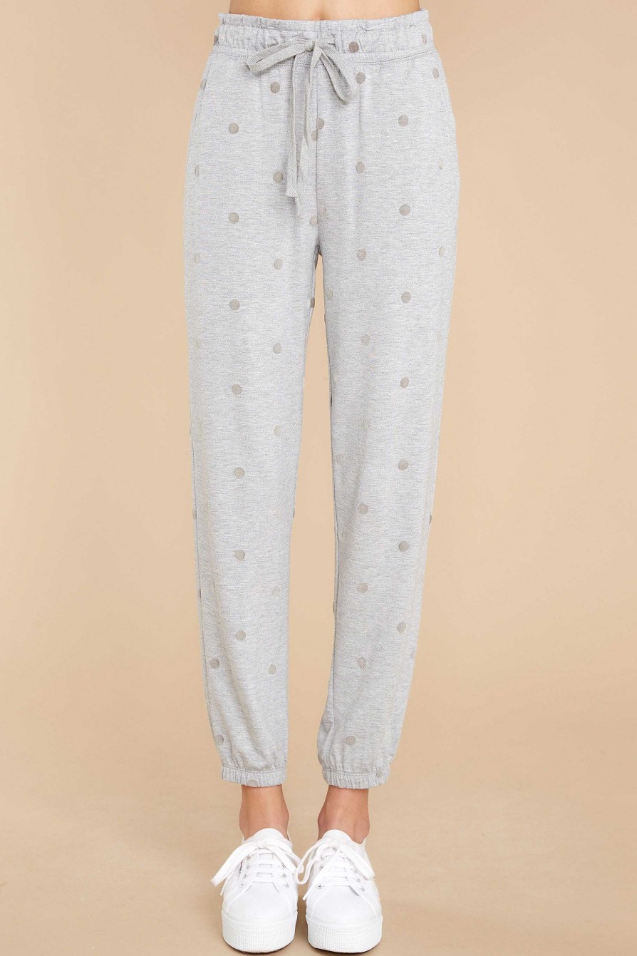 Clothing Z Supply Loungewear Bottoms | Marcel Dot Joggers Heather Grey