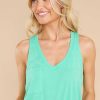 Clothing Z Supply Casual Tops | Skimmer Pocket Tank Shamrock