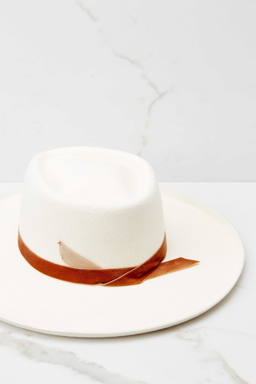 Accessories Lack of Color Hats | Val Diamond Hat White