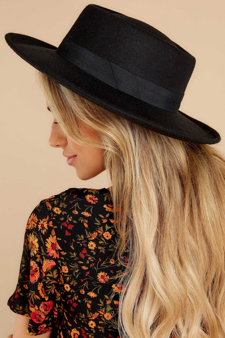 Accessories Red Dress Hats | Hello Chapeau Hat Black