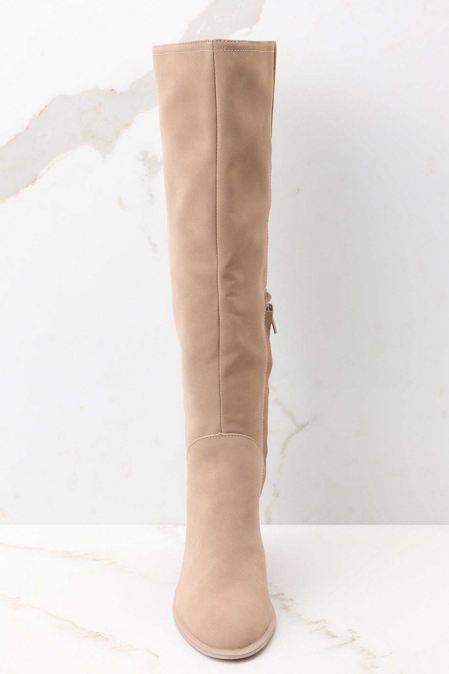 Shoes Red Dress High Heel Boots | No Reason Not To Boots Light Mocha